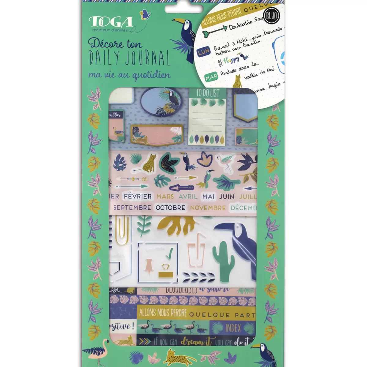 Outlet Draeger Paris Set personnalisation Bullet journal Jungle