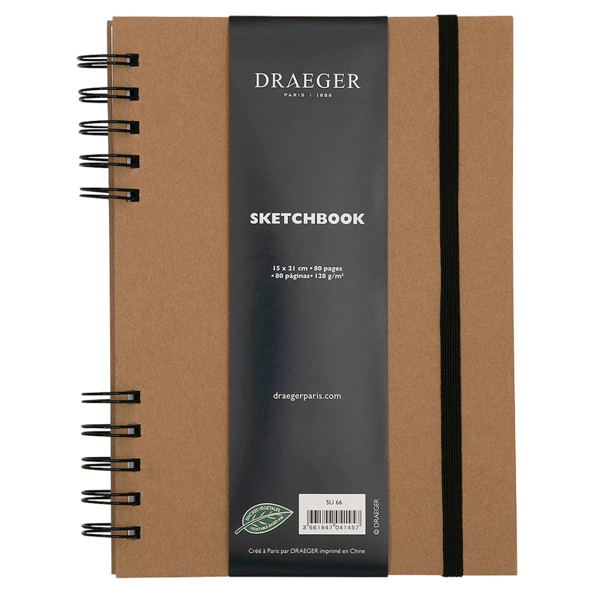 Best Draeger Paris Sketchbook kraft spirales 80 pages - 15x21 cm