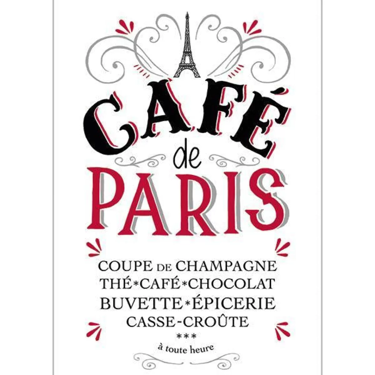 Clearance Draeger Paris Sticker Transfert Café de Paris