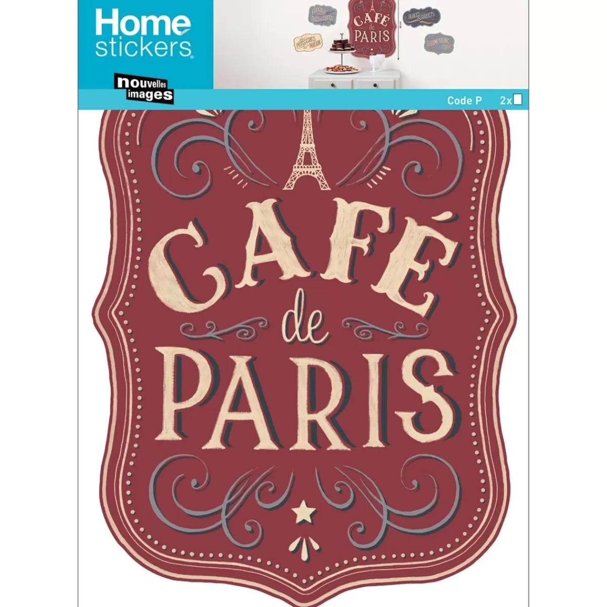 Best Sale Draeger Paris Stickers muraux panneaux Café de Paris