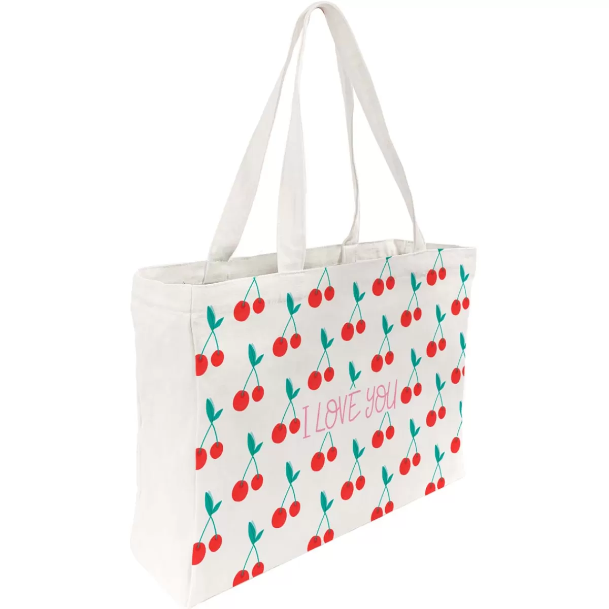 Flash Sale Draeger Paris Tote bag coton imprimé cerises